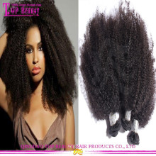 2016 großhandel Top Qualität Mongolischen Afro Kinky Menschliches Haar Extensions Full Cuticle Afro Verworrene Lockige Flechten Haar